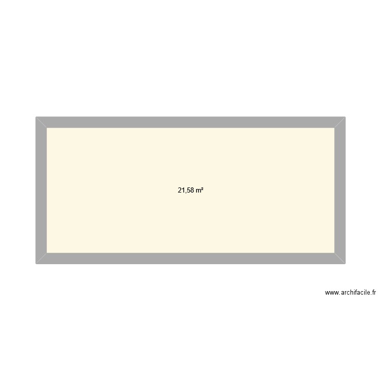 nicol. Plan de 1 pièce et 22 m2