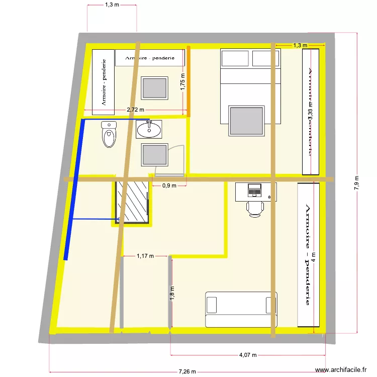 billerot. Plan de 5 et 46 m² billerot. Plan de 5 et 46 m²