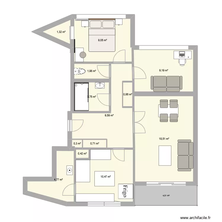 App 1 - A&L public viz. Plan de 13 et 71 m² App 1 - A&L public viz. Plan de 13 et 71 m²