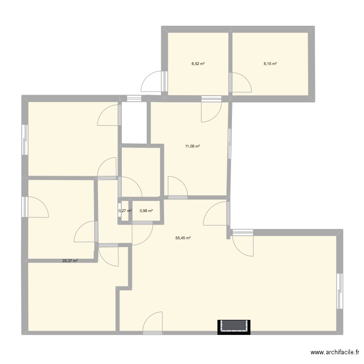 MAISON 31_2. Plan de 7 pièces et 105 m2