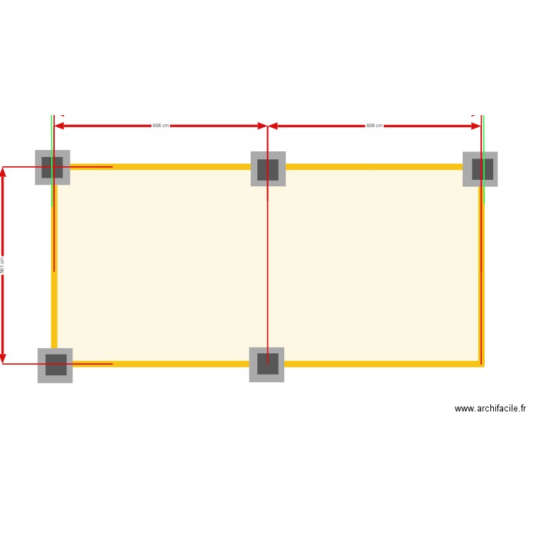 PLOT  +  DALLE BOIS . Plan de 1 pièce et 66 m2