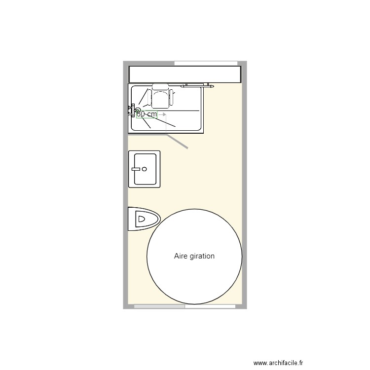 plan après travaux Floch Anne. Plan de 1 pièce et 7 m2