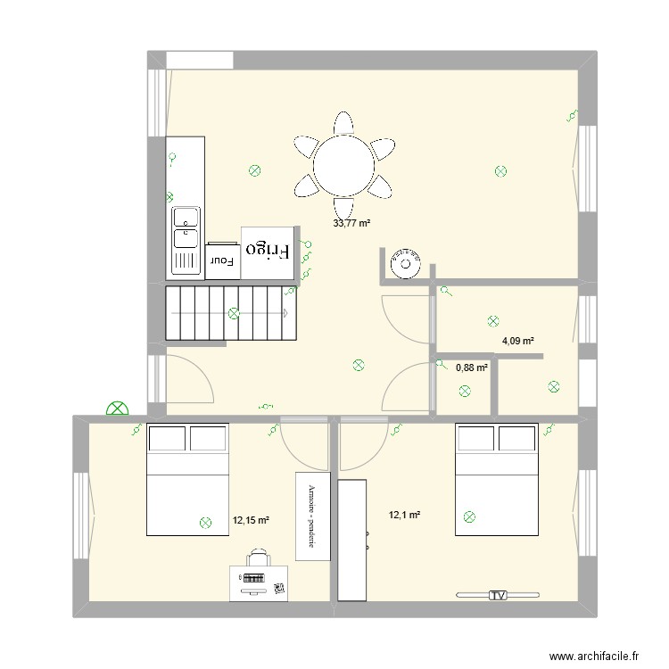 NIVEAU 1 LAMPE INTERRUPTEURS. Plan de 0 pièce et 0 m2