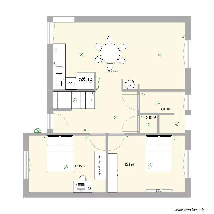 NIVEAU 1 LAMPE INTERRUPTEURS. Plan de 
