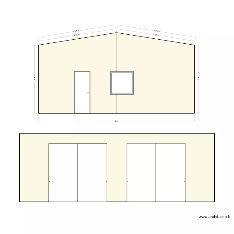 garage v2. Plan de 