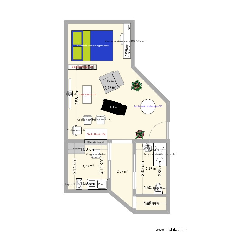 App. Plan de 0 pièce et 0 m2