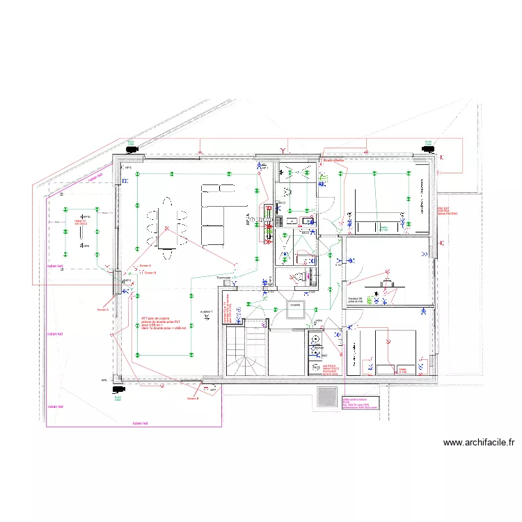 FBG appartement bloc A. Plan de 