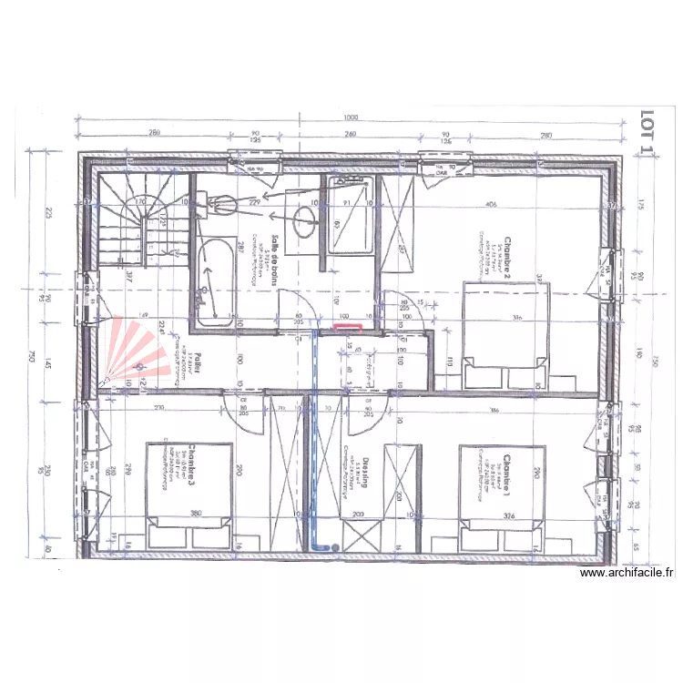 PLAN LIBERT ETAGE. Plan de 