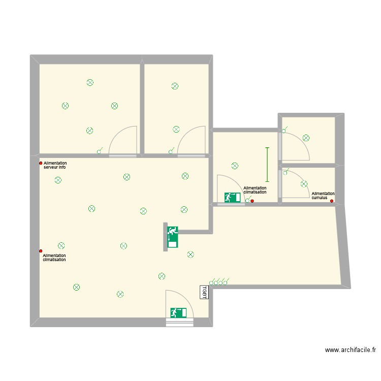 mdp. Plan de 6 pièces et 51 m2