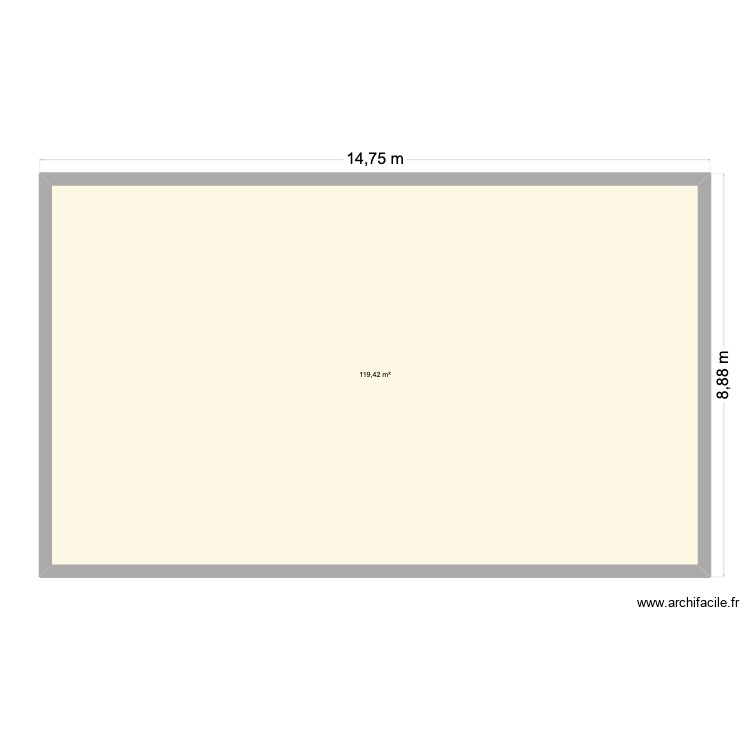 Extension Cavanac. Plan de 0 pièce et 0 m2