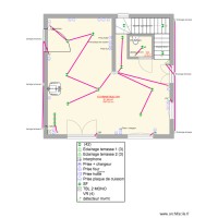 implantation électrique maison bertignat