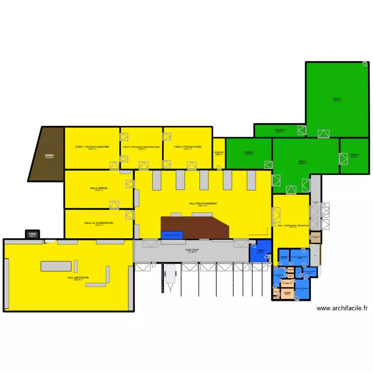 plan herbier phylae. Plan de 33 Pièces et 3637 m²