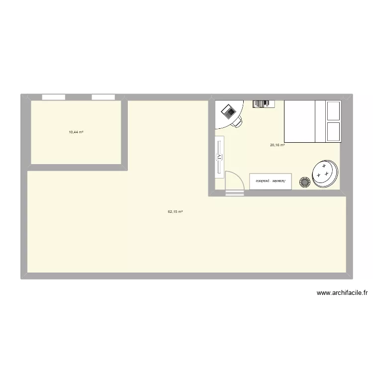 projet. Plan de 3 et 92 m² projet. Plan de 3 et 92 m²
