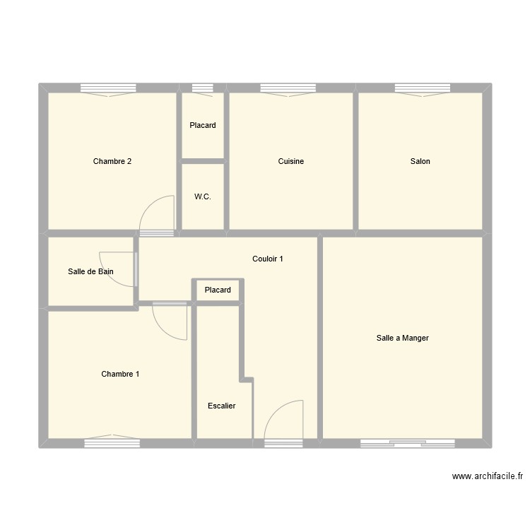 Maison 1.1. Plan de 0 pièce et 0 m2