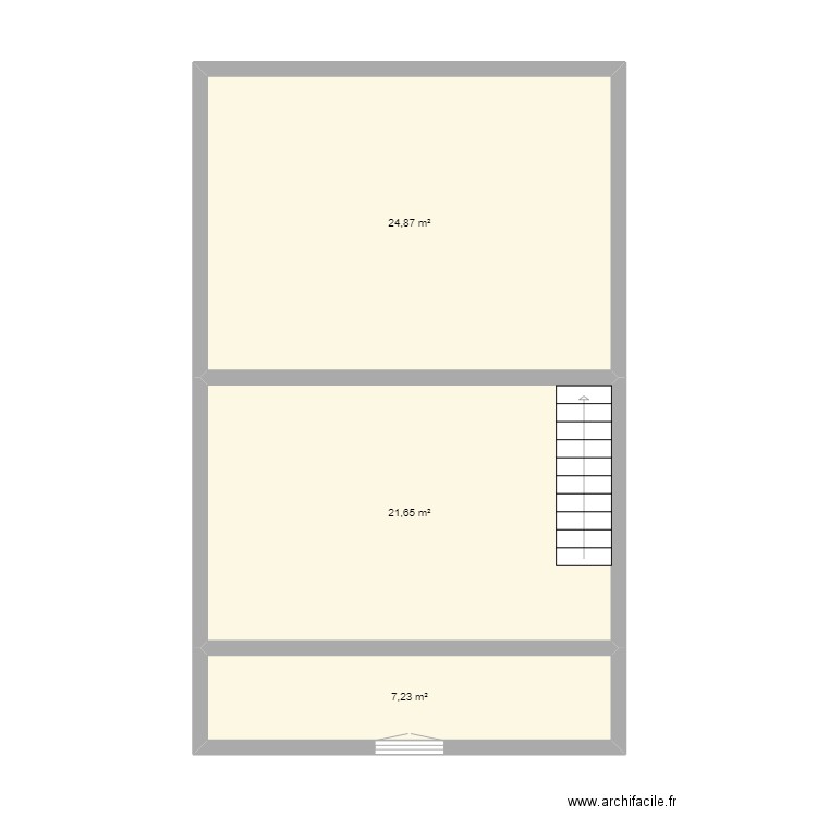 Appartement 3. Plan de 3 pièces et 54 m2