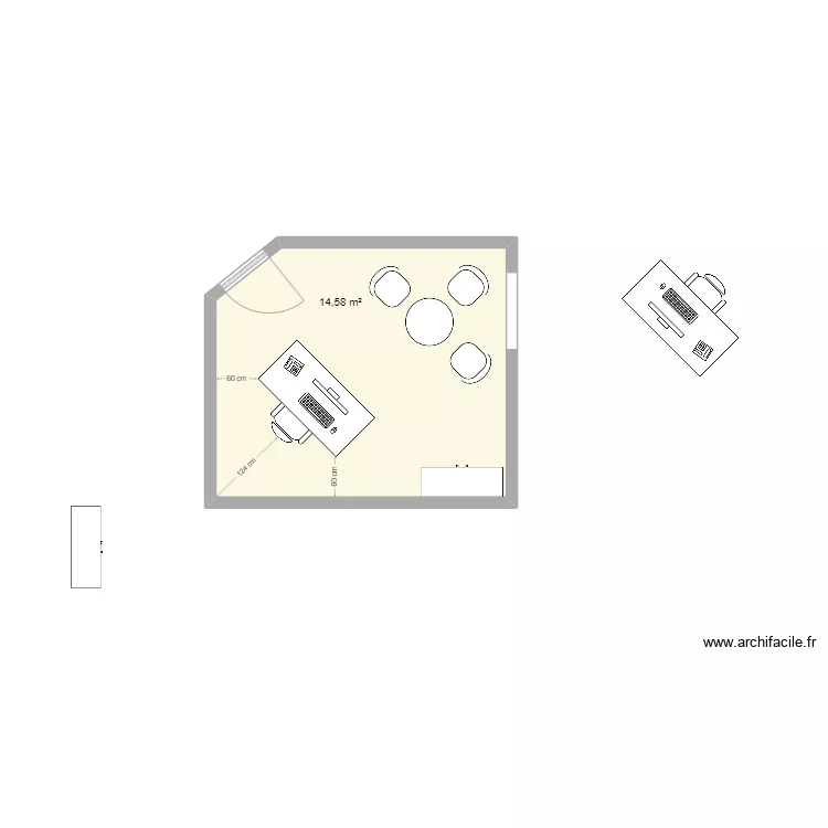 Bureau carte d'identit&eacute;_Version manager. Plan de 