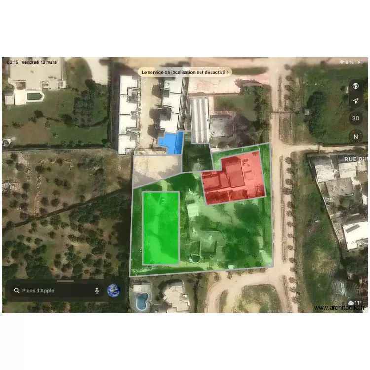 Soukra1. Plan de 6  et 5922 m²