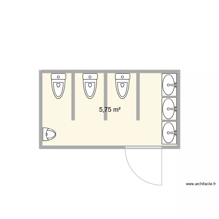 AIRES. Plan de 1 Pièce et 6 m² AIRES. Plan de 1 Pièce et 6 m²
