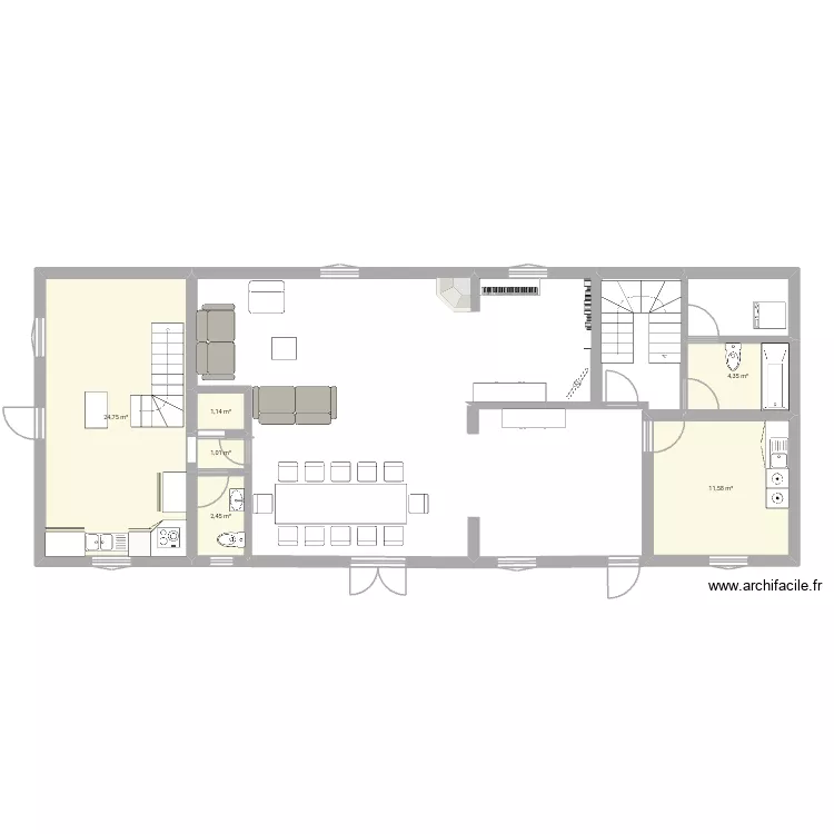 MAISON. Plan de 6 et 45 m² MAISON. Plan de 6 et 45 m²