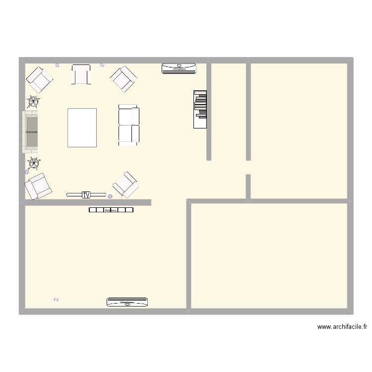 ACABINET. Plan de 2 pièces et 161 m2