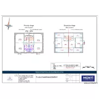 PLAN ETAGE 1/2 PLOMBERIE VMC 21 MARECHAL ET 1 SUZANNZ
