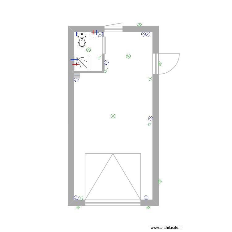garage. Plan de 0 pièce et 0 m2