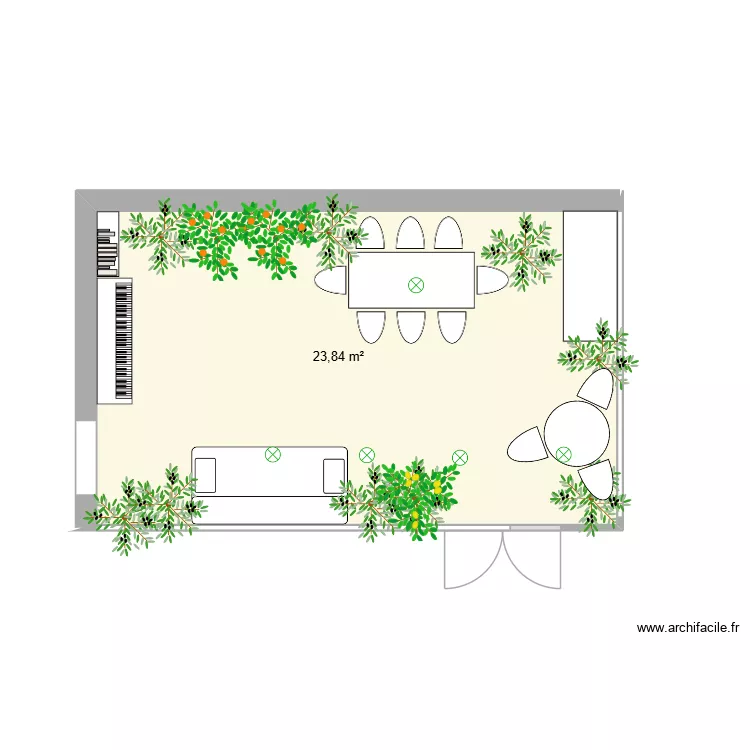 projet maison test verriére. Plan de 1 et 24 m² projet maison test verriére. Plan de 1 et 24 m²