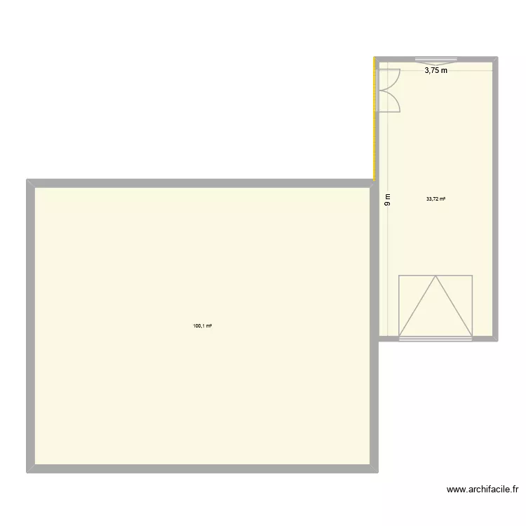 garage guigui. Plan de 2  et 125 m²