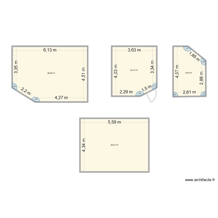 SURFACE. Plan de 0 pièce et 0 m2