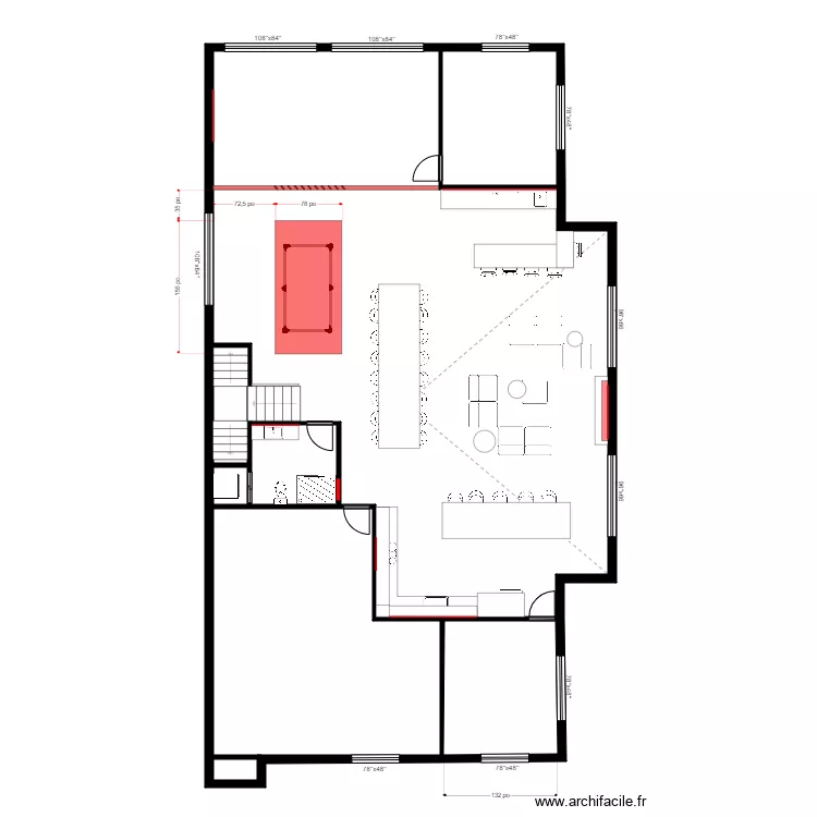 grondin garage Menuiserie. Plan de 