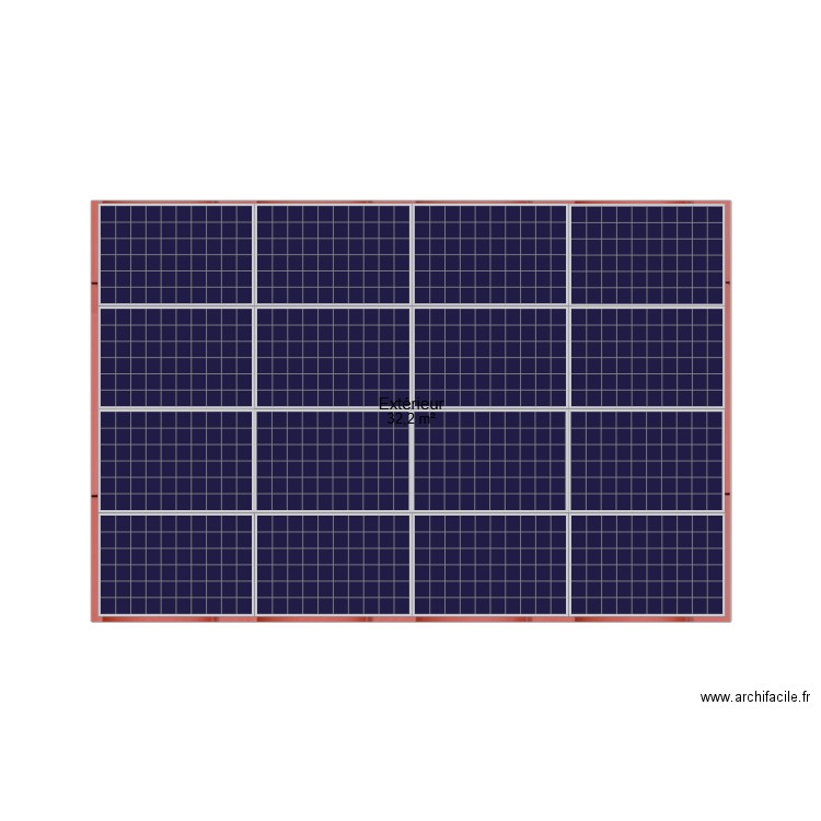 Panneaux Photovoltaïques Soleilex. Plan de 1 pièce et 32 m2