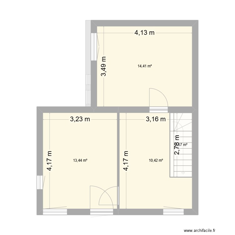 PLAN INITIAL SELOGE. Plan de 10 pièces et 85 m2