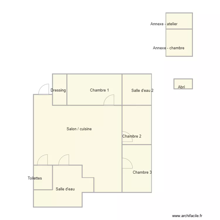 Croquis COMET. Plan de 