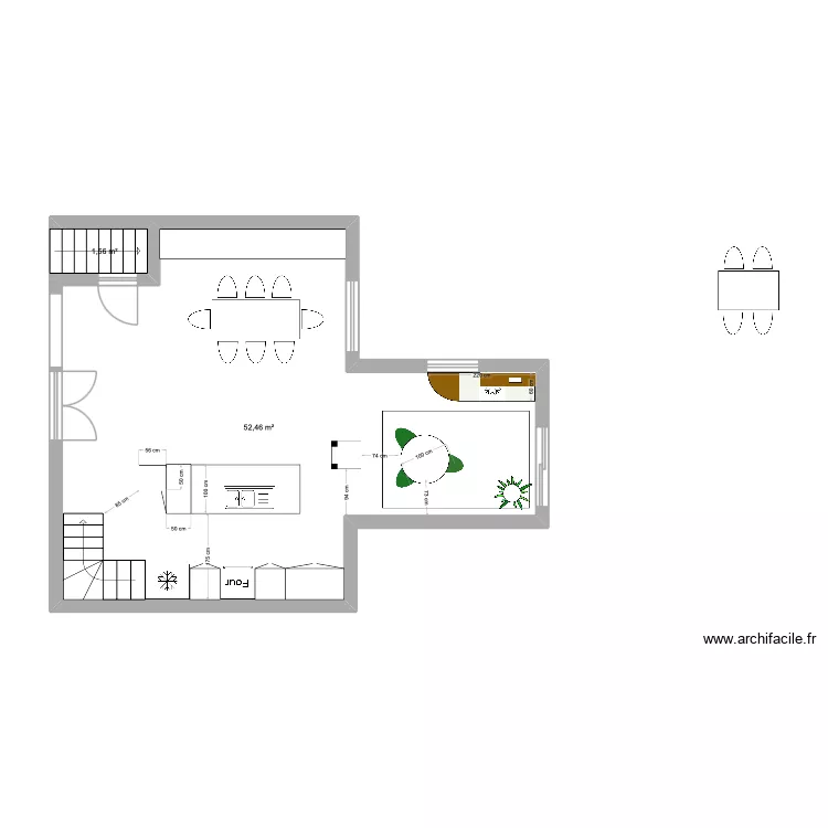 Old orchard v2. Plan de 2  et 54 m²