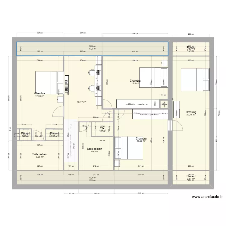 Etage V2023. Plan de 