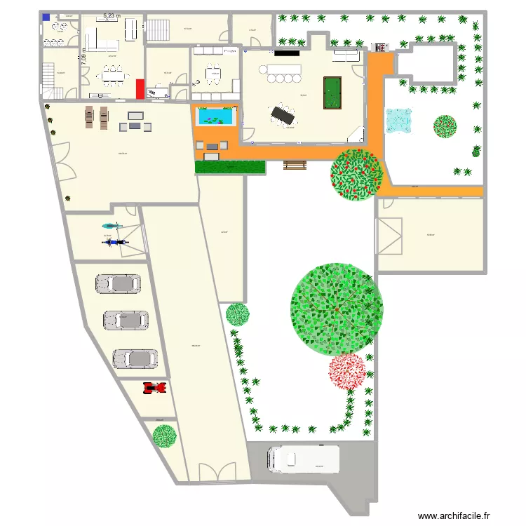 EXT GARE projet. Plan de 