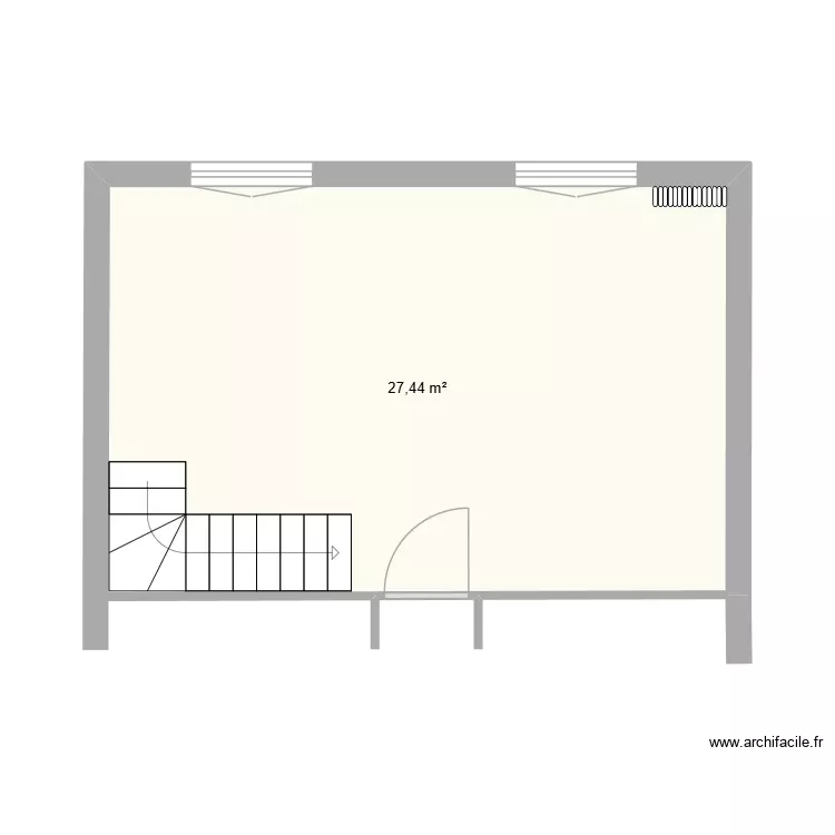 Plan Salon. Plan de 1 Pièce et 27 m² Plan Salon. Plan de 1 Pièce et 27 m²
