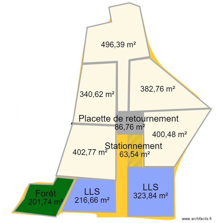 700 chemin des bragauds a la grande Vall . Plan de 10 pièces et 2916 m2