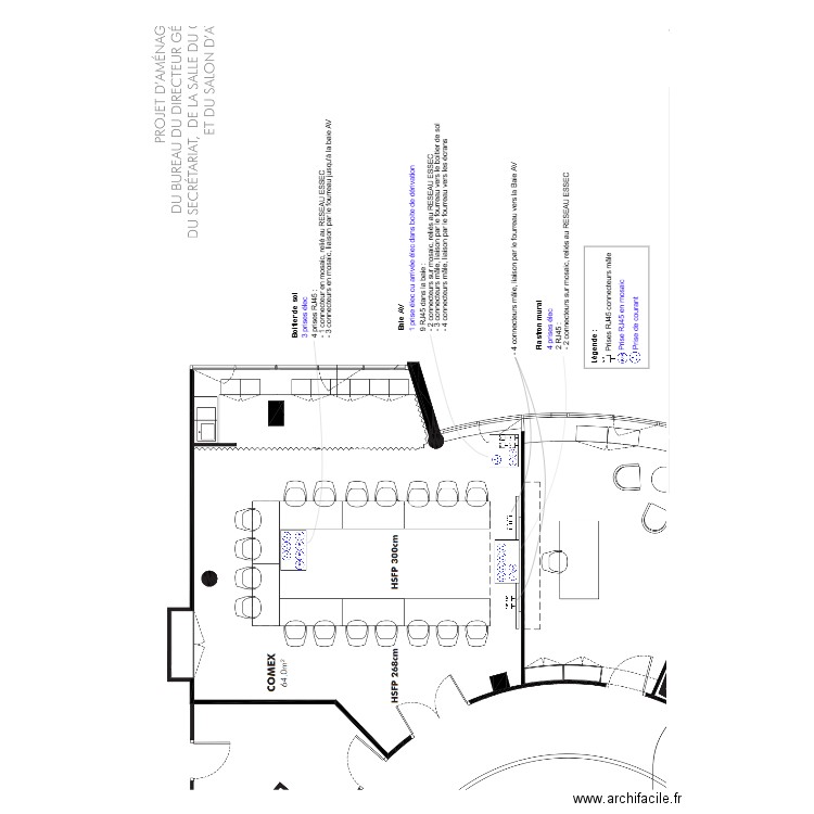 COMEX ESSEC AV _ élec et réseau. Plan de 0 pièce et 0 m2