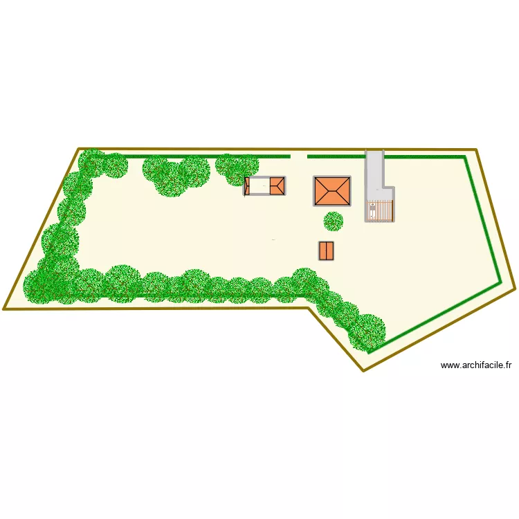 bapt terrain. Plan de 