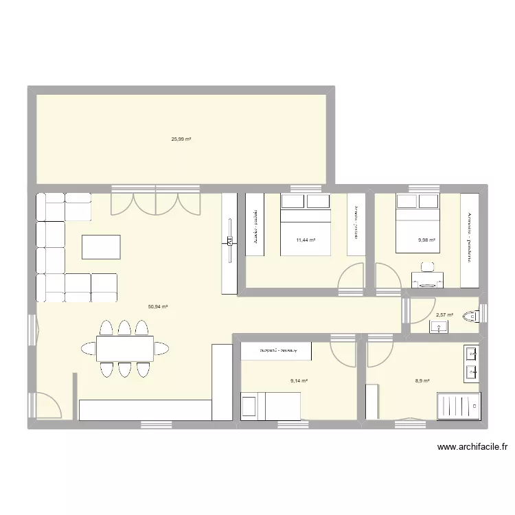 R+1.2. Plan de 7 et 119 m² R+1.2. Plan de 7 et 119 m²