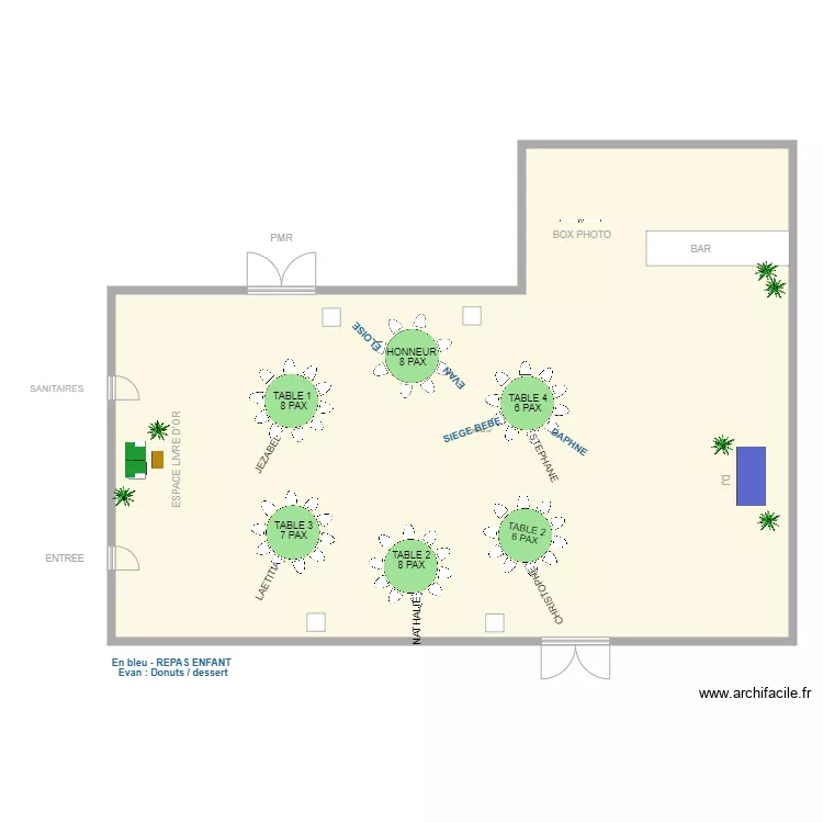 Chai de Bone. Plan de 