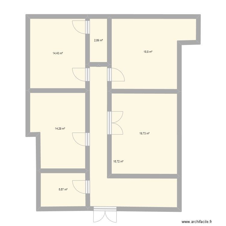 EXISTANT. Plan de 0 pièce et 0 m2