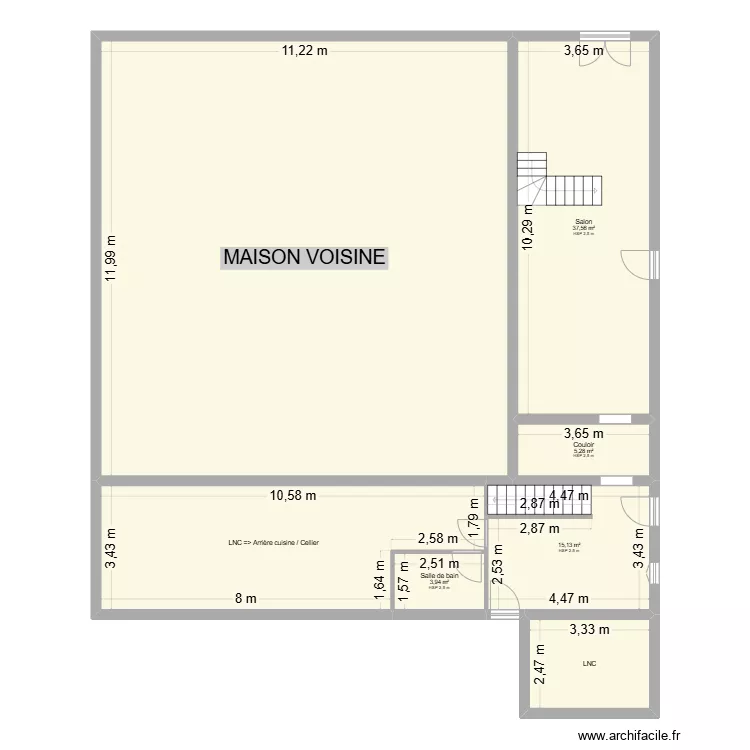 CASTANDET RDC. Plan de 