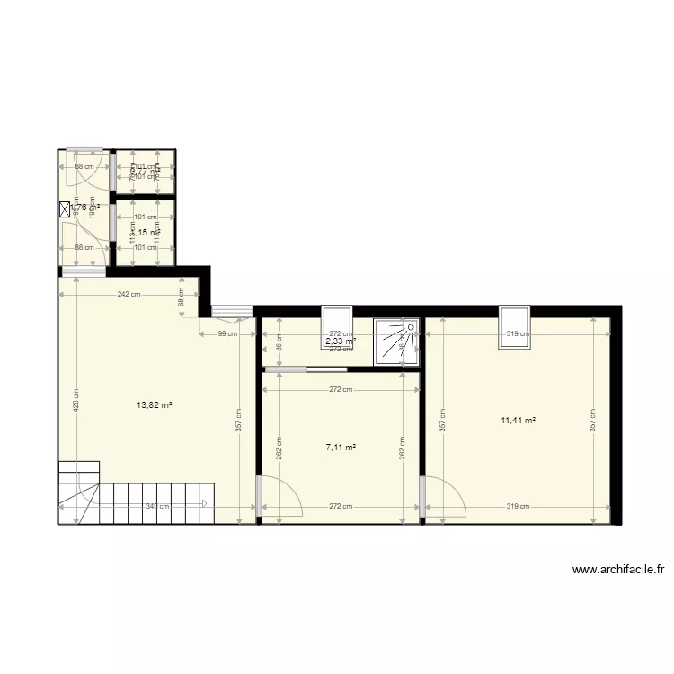 11 Géricault 6ème cour Existant. Plan de 11 Géricault 6ème cour Existant. Plan de
