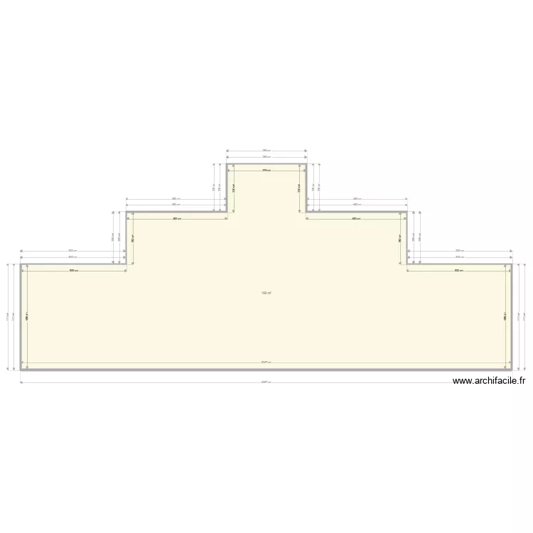 FACADE MAISON ARCHI. Plan de 1 et 159 m² FACADE MAISON ARCHI. Plan de 1 et 159 m²