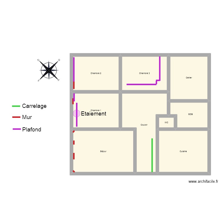 foulin. Plan de 0 pièce et 0 m2