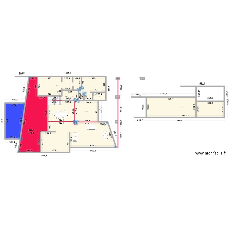 4444. Plan de 17 pièces et 325 m2