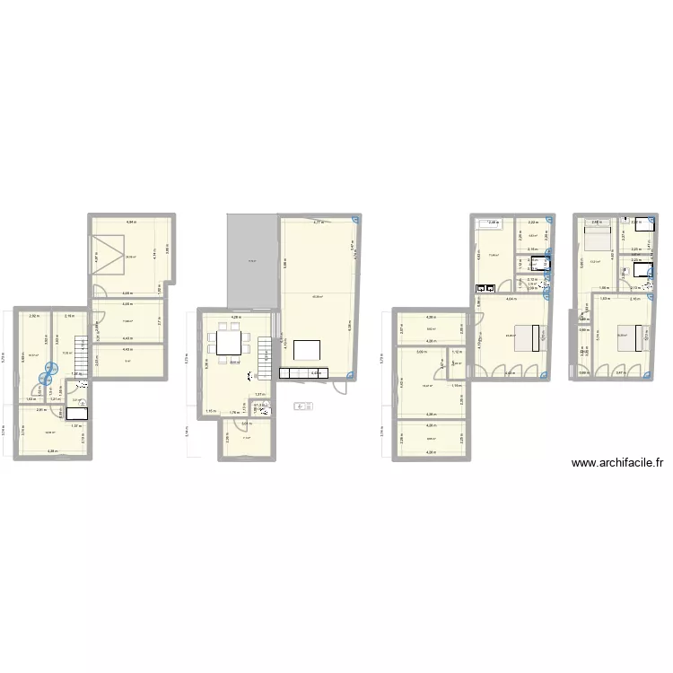 Chalet Neyset. Plan de 24 et 288 m² Chalet Neyset. Plan de 24 et 288 m²