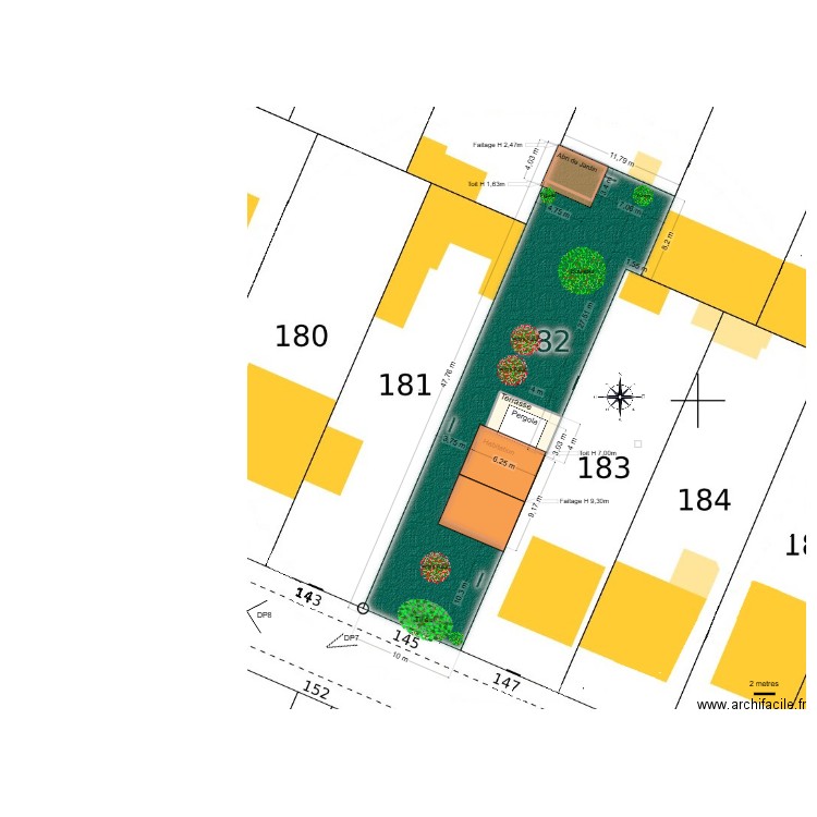 SGDB cadastre 4. Plan de 1 pièce et 24 m2